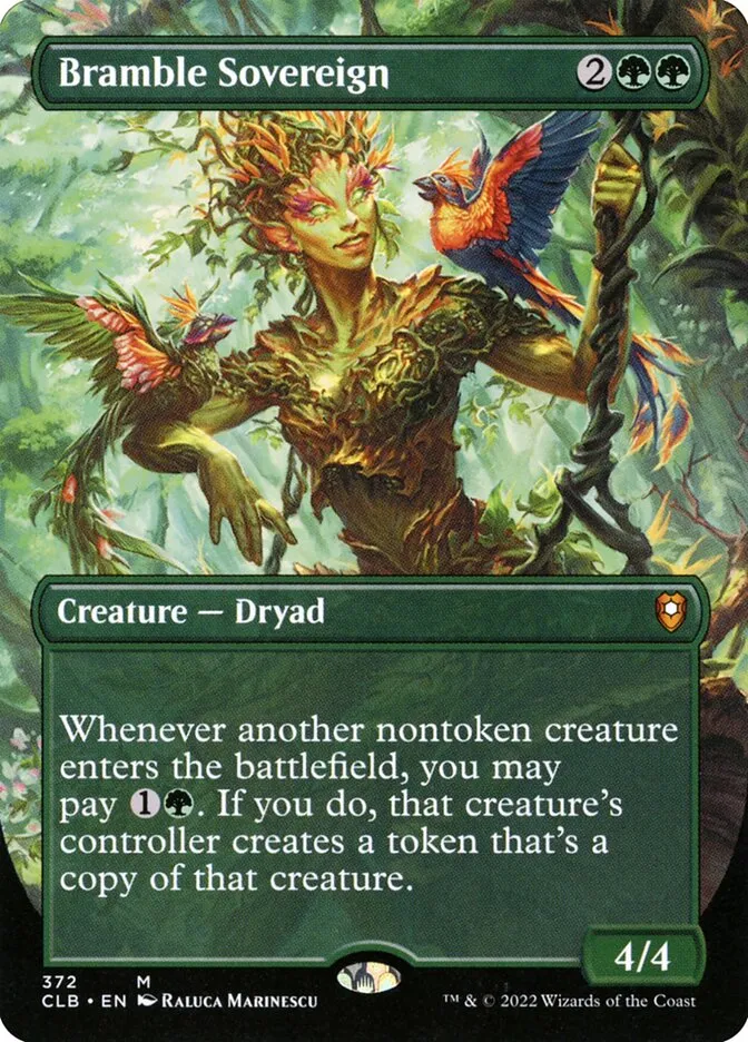 2022 Commander Legends: Battle for Baldur's Gate Bramble Sovereign #372 mythic card image