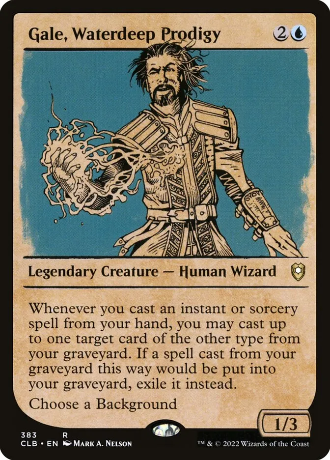 2022 Commander Legends: Battle for Baldur's Gate Gale, Waterdeep Prodigy #383 rare card image