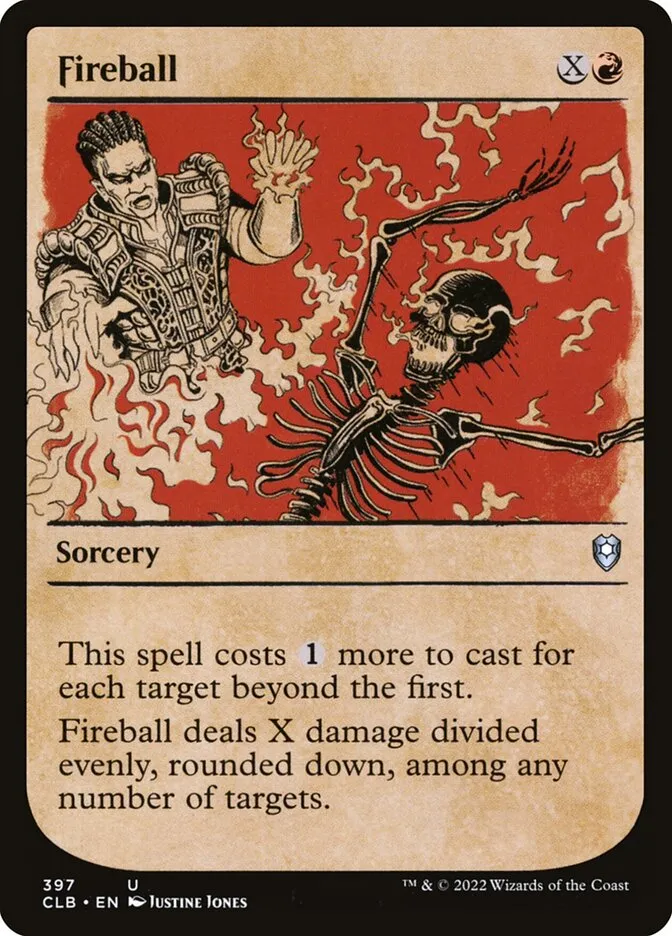 2022 Commander Legends: Battle for Baldur's Gate Fireball #397 uncommon card image