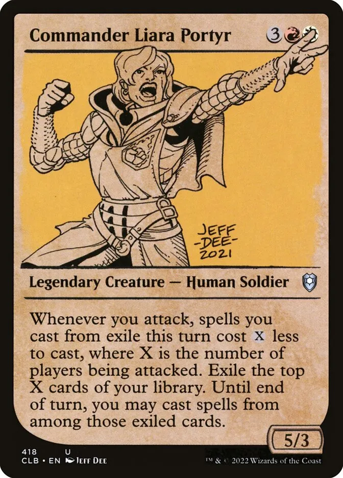 2022 Commander Legends: Battle for Baldur's Gate Commander Liara Portyr #418 uncommon card image