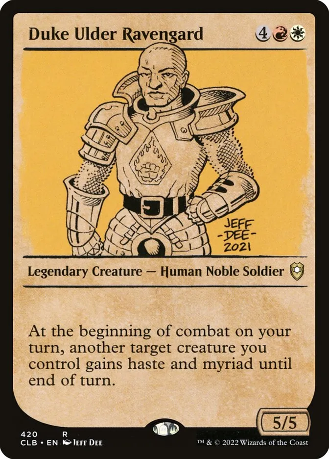 2022 Commander Legends: Battle for Baldur's Gate Duke Ulder Ravengard #420 rare card image