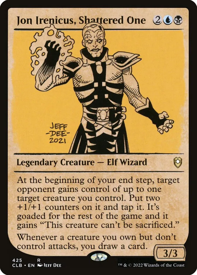 2022 Commander Legends: Battle for Baldur's Gate Jon Irenicus, Shattered One #425 rare card image