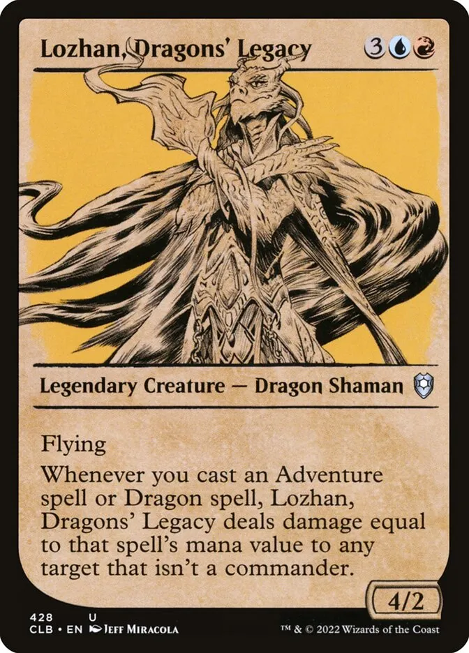 2022 Commander Legends: Battle for Baldur's Gate Lozhan, Dragons' Legacy #428 uncommon card image