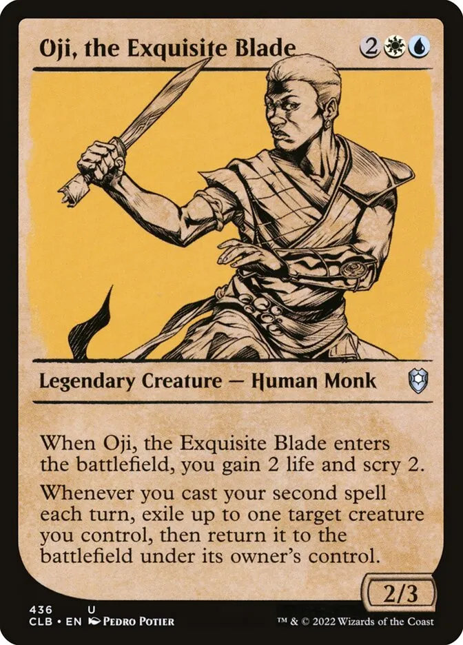 2022 Commander Legends: Battle for Baldur's Gate Oji, the Exquisite Blade #436 uncommon card image