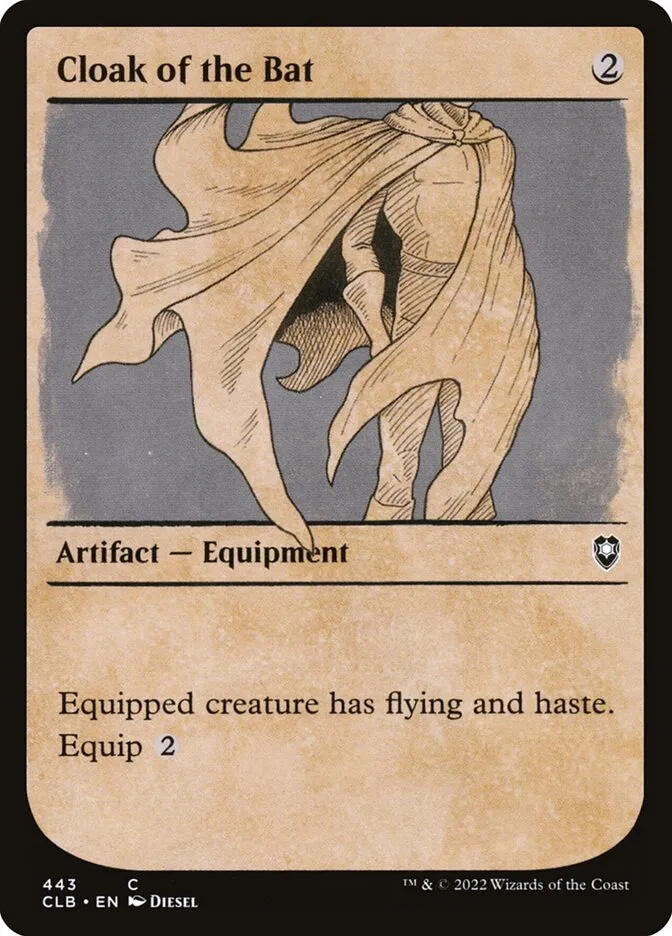 2022 Commander Legends: Battle for Baldur's Gate Cloak of the Bat #443 common card image