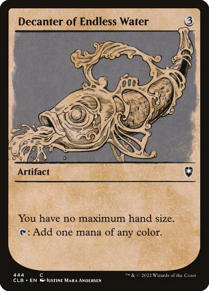 2022 Commander Legends: Battle for Baldur's Gate Decanter of Endless Water #444 common card image