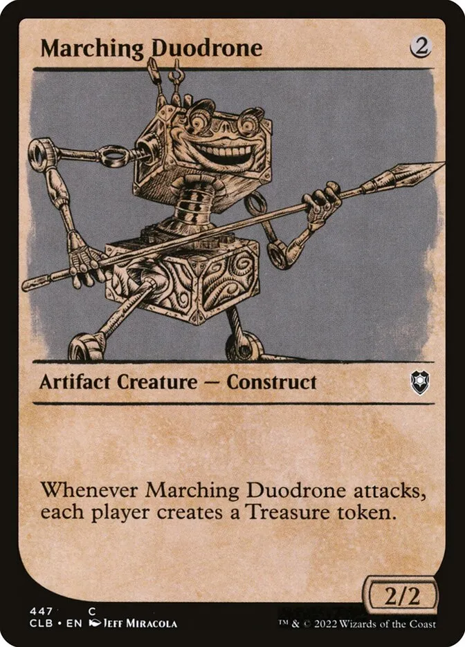 2022 Commander Legends: Battle for Baldur's Gate Marching Duodrone #447 common card image