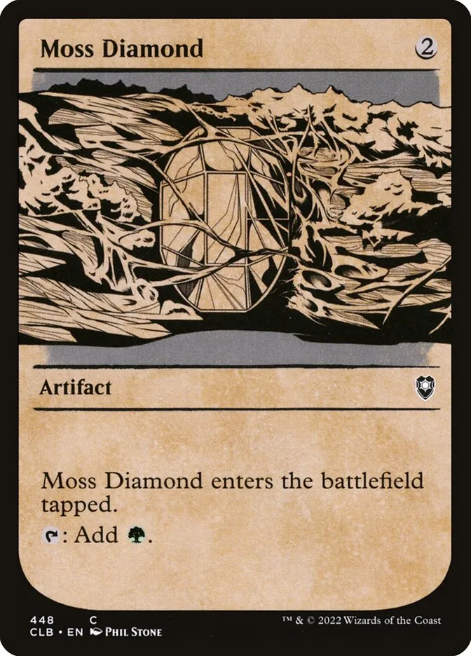 2022 Commander Legends: Battle for Baldur's Gate Moss Diamond #448 common card image