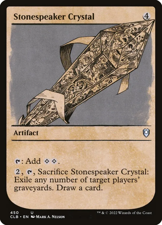 2022 Commander Legends: Battle for Baldur's Gate Stonespeaker Crystal #450 uncommon card image