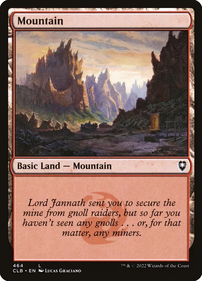 2022 Commander Legends: Battle for Baldur's Gate Mountain #464 common card image