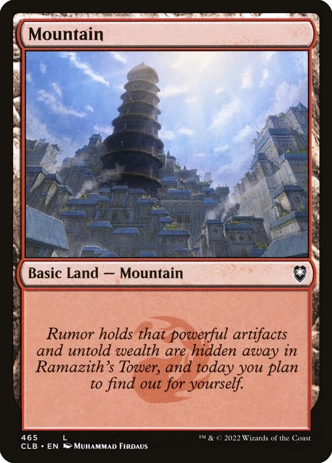 2022 Commander Legends: Battle for Baldur's Gate Mountain #465 common card image