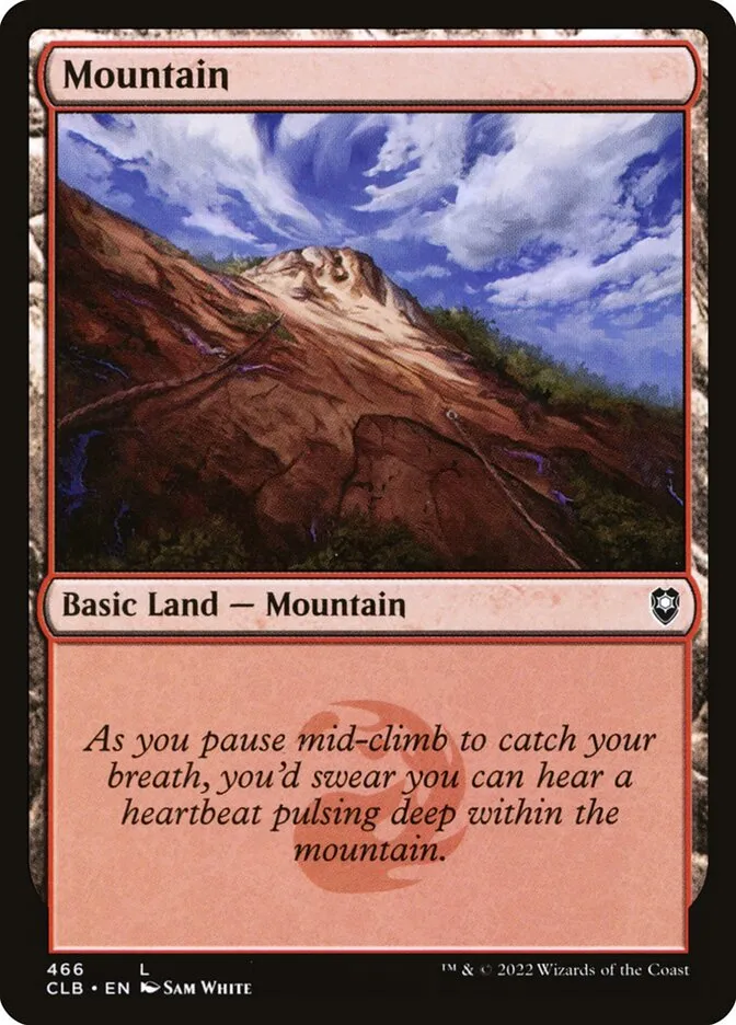 2022 Commander Legends: Battle for Baldur's Gate Mountain #466 common card image