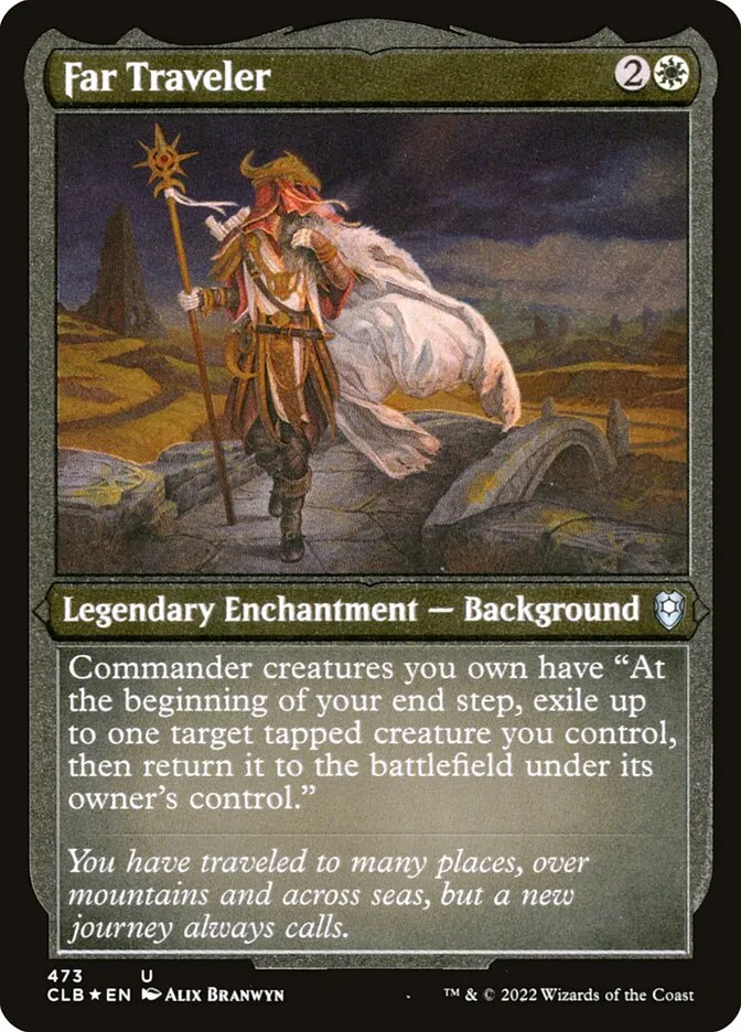 2022 Commander Legends: Battle for Baldur's Gate Far Traveler #473 uncommon card image