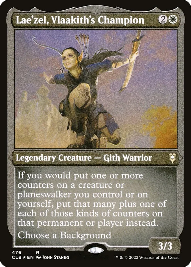 2022 Commander Legends: Battle for Baldur's Gate Lae'zel, Vlaakith's Champion #476 rare card image