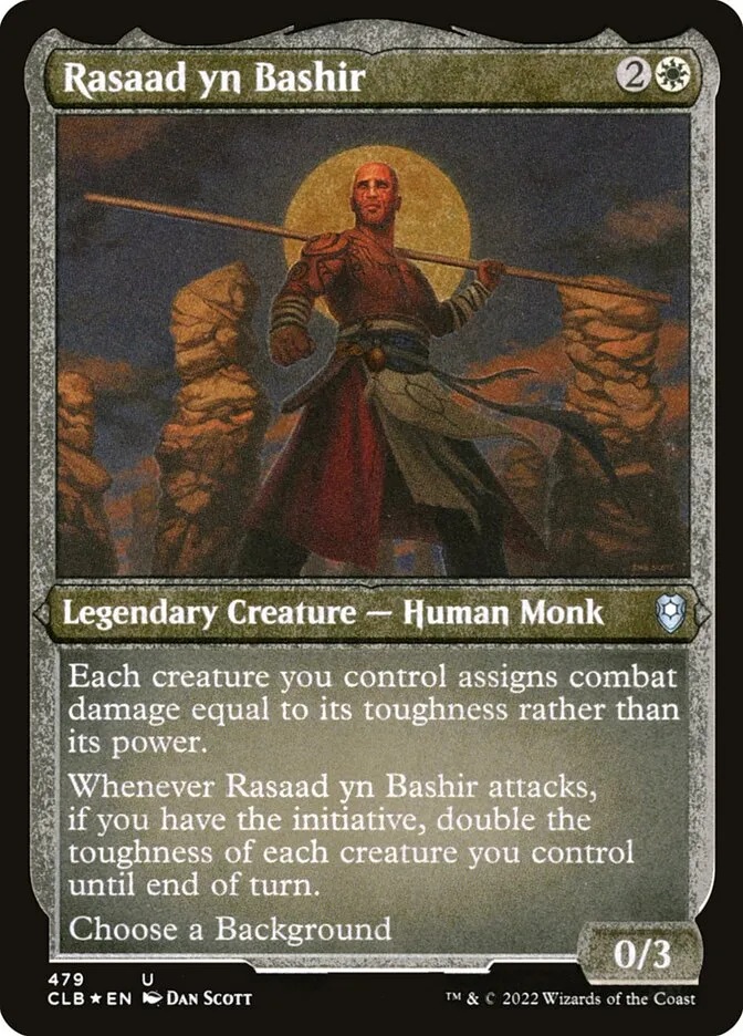 2022 Commander Legends: Battle for Baldur's Gate Rasaad yn Bashir #479 uncommon card image