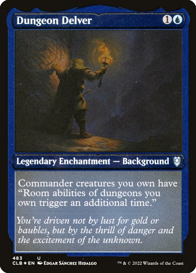 2022 Commander Legends: Battle for Baldur's Gate Dungeon Delver #483 uncommon card image