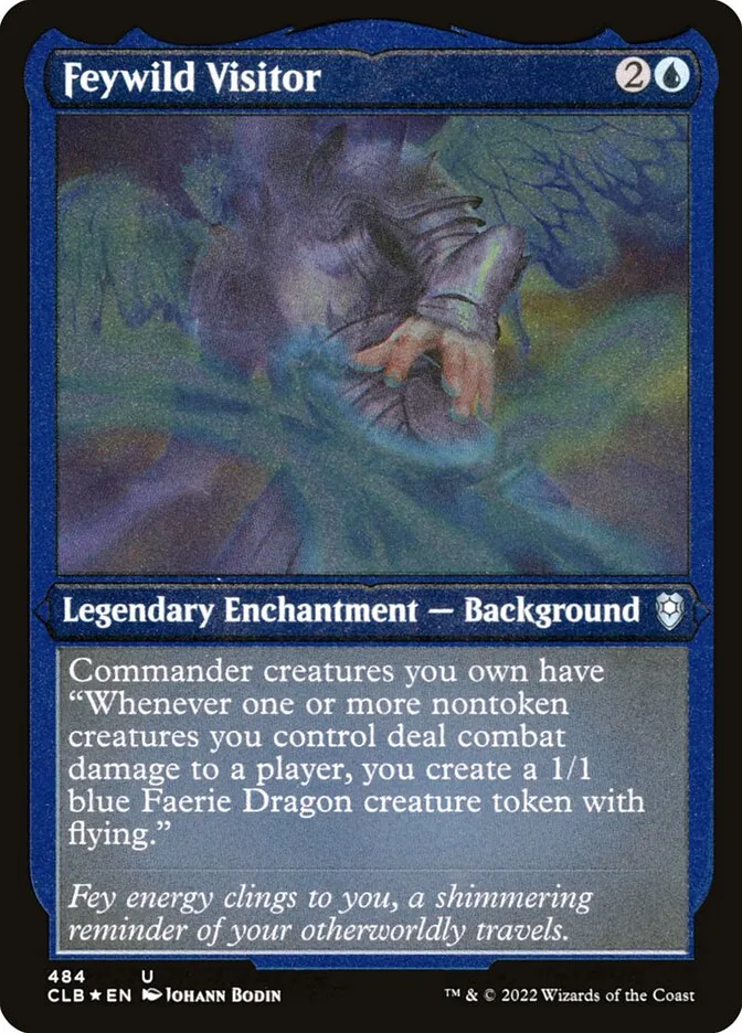 2022 Commander Legends: Battle for Baldur's Gate Feywild Visitor #484 uncommon card image