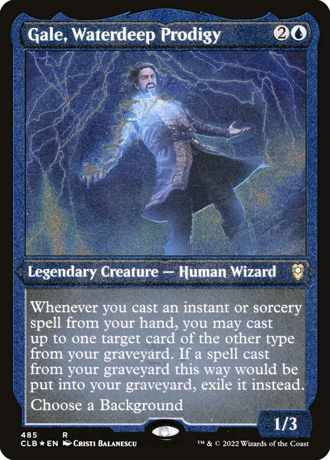 2022 Commander Legends: Battle for Baldur's Gate Gale, Waterdeep Prodigy #485 rare card image
