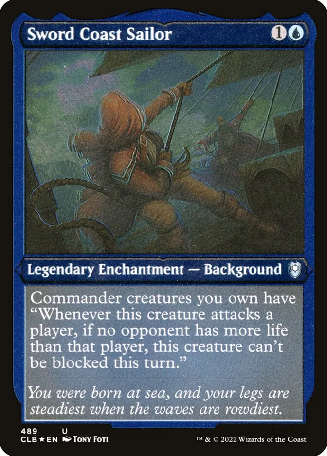 2022 Commander Legends: Battle for Baldur's Gate Sword Coast Sailor #489 uncommon card image