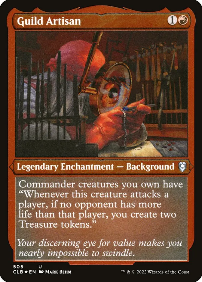 2022 Commander Legends: Battle for Baldur's Gate Guild Artisan #505 uncommon card image