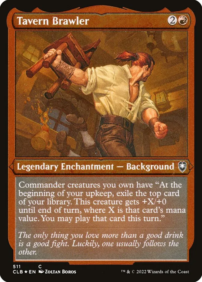 2022 Commander Legends: Battle for Baldur's Gate Tavern Brawler #511 common card image