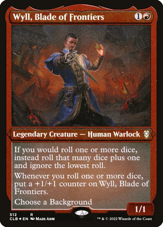 2022 Commander Legends: Battle for Baldur's Gate Wyll, Blade of Frontiers #512 rare card image