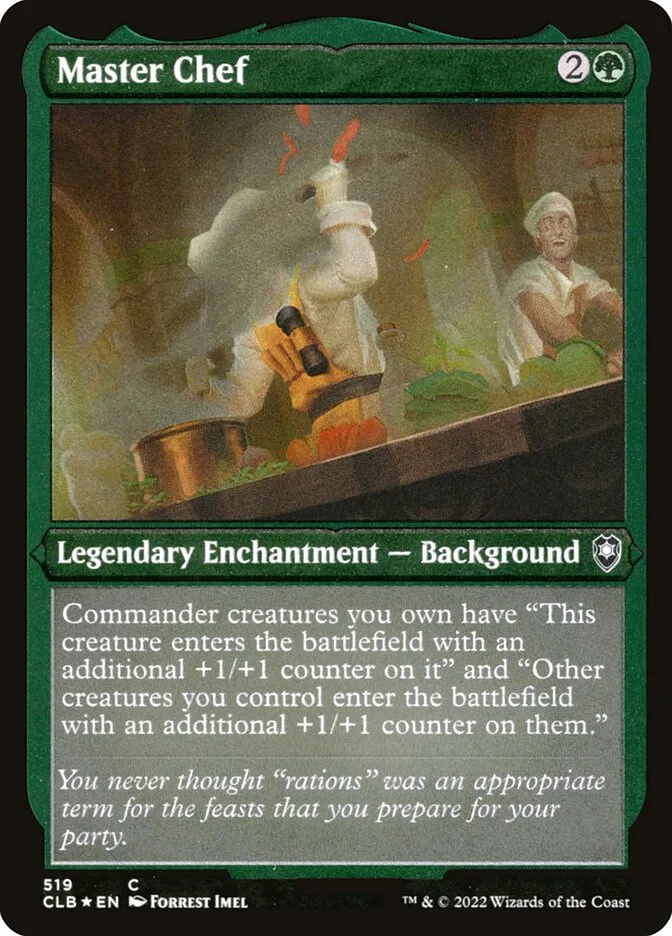 2022 Commander Legends: Battle for Baldur's Gate Master Chef common #519 common card image