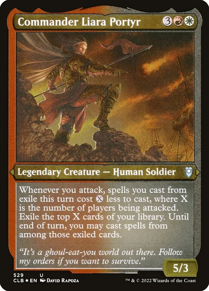 2022 Commander Legends: Battle for Baldur's Gate Commander Liara Portyr #529 uncommon card image