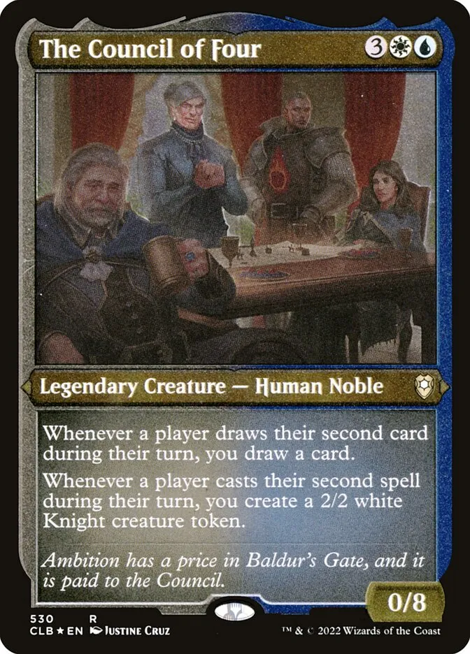 2022 Commander Legends: Battle for Baldur's Gate The Council of Four #530 rare card image