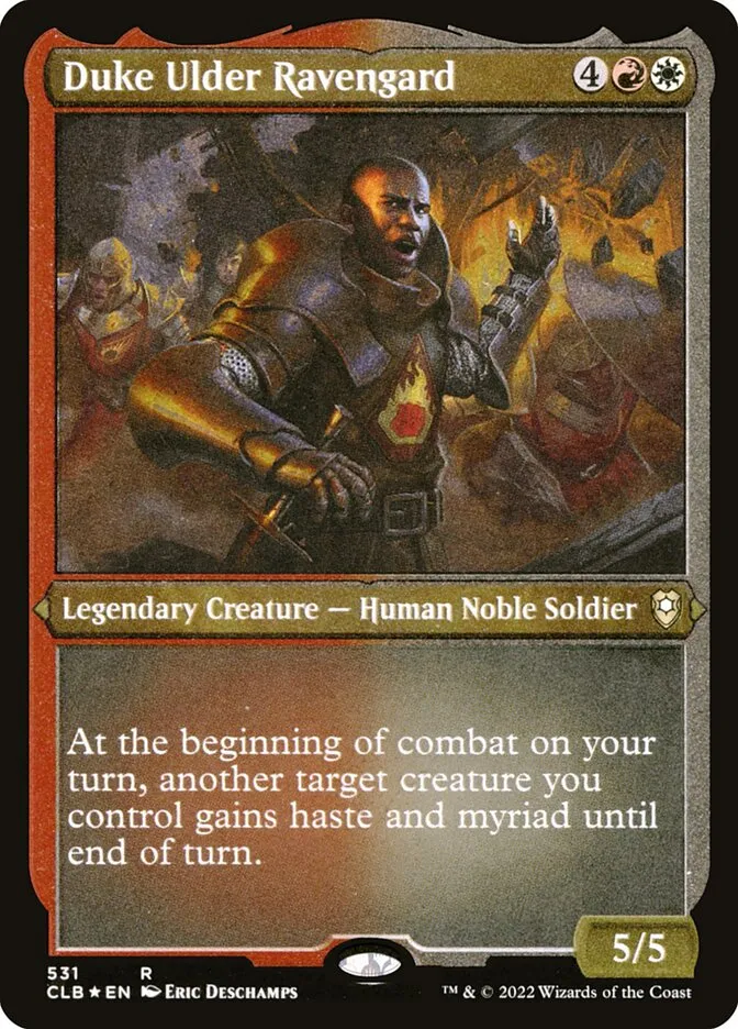 2022 Commander Legends: Battle for Baldur's Gate Duke Ulder Ravengard #531 rare card image