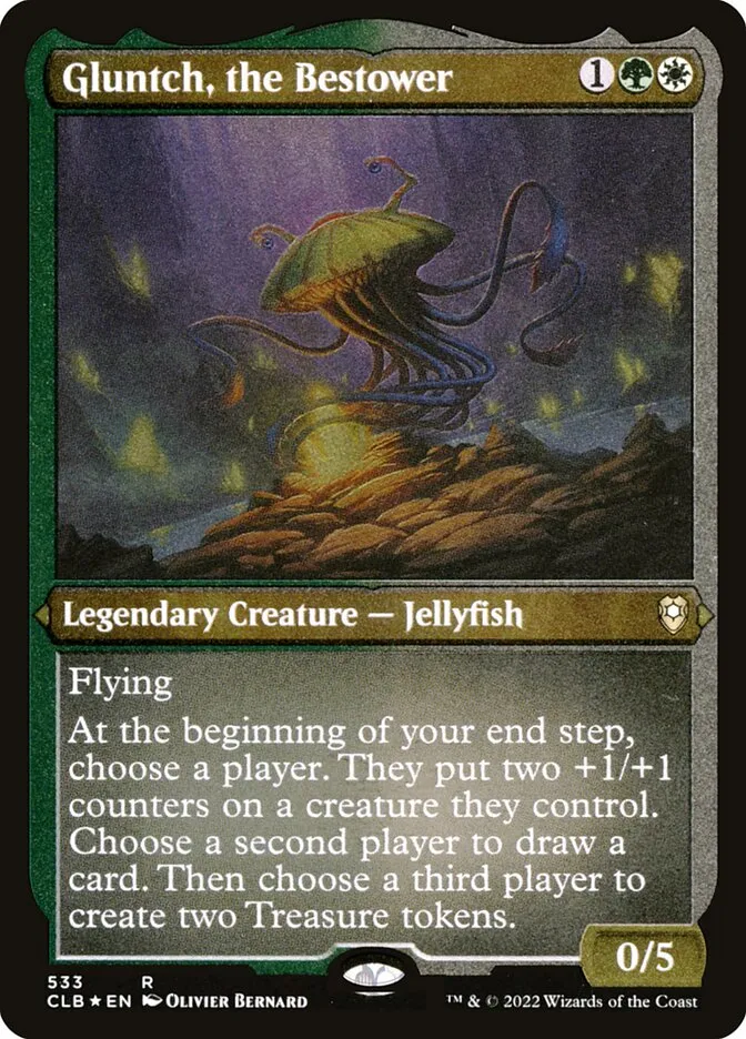 2022 Commander Legends: Battle for Baldur's Gate Gluntch, the Bestower #533 rare card image