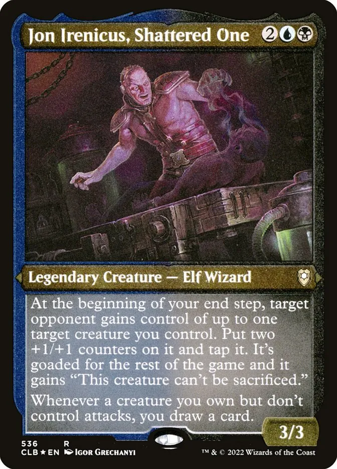 2022 Commander Legends: Battle for Baldur's Gate Jon Irenicus, Shattered One #536 rare card image