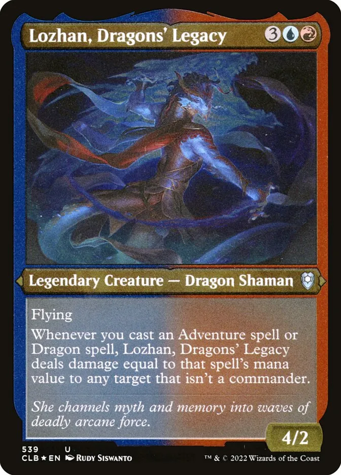 2022 Commander Legends: Battle for Baldur's Gate Lozhan, Dragons' Legacy #539 uncommon card image