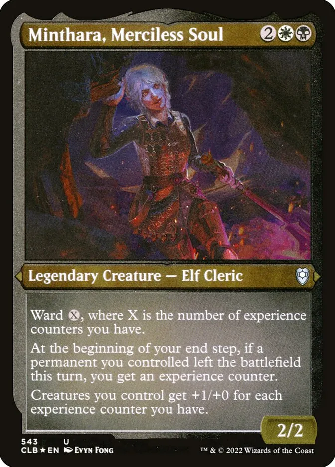 2022 Commander Legends: Battle for Baldur's Gate Minthara, Merciless Soul #543 uncommon card image