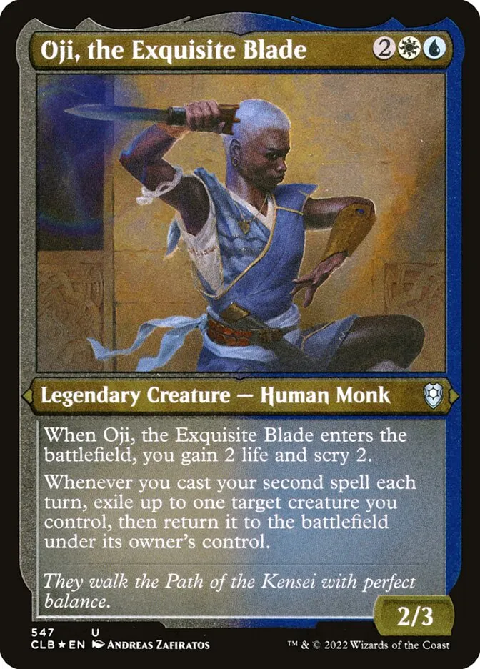 2022 Commander Legends: Battle for Baldur's Gate Oji, the Exquisite Blade #547 uncommon card image