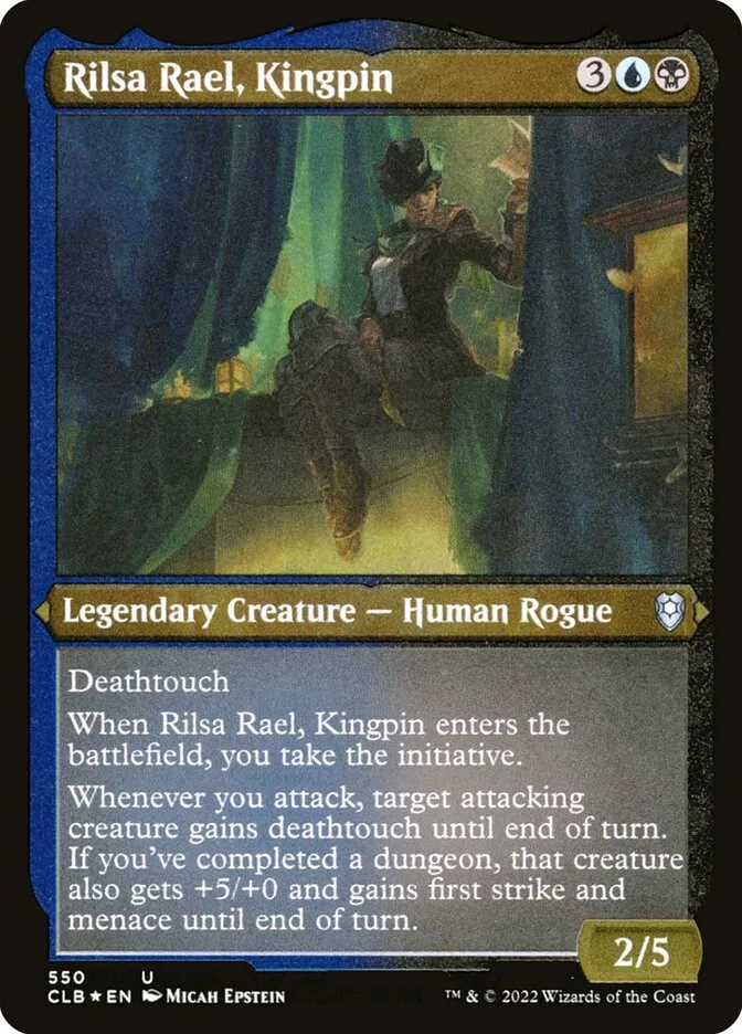 2022 Commander Legends: Battle for Baldur's Gate Rilsa Rael, Kingpin #550 uncommon card image
