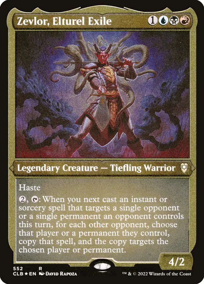 2022 Commander Legends: Battle for Baldur's Gate Zevlor, Elturel Exile #552 rare card image