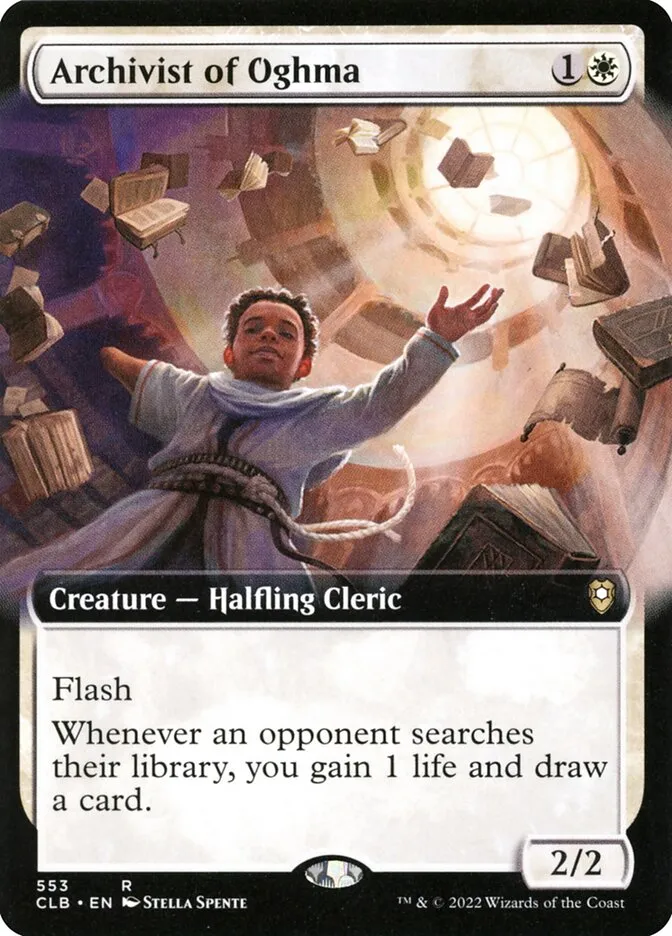 2022 Commander Legends: Battle for Baldur's Gate Archivist of Oghma #553 rare card image