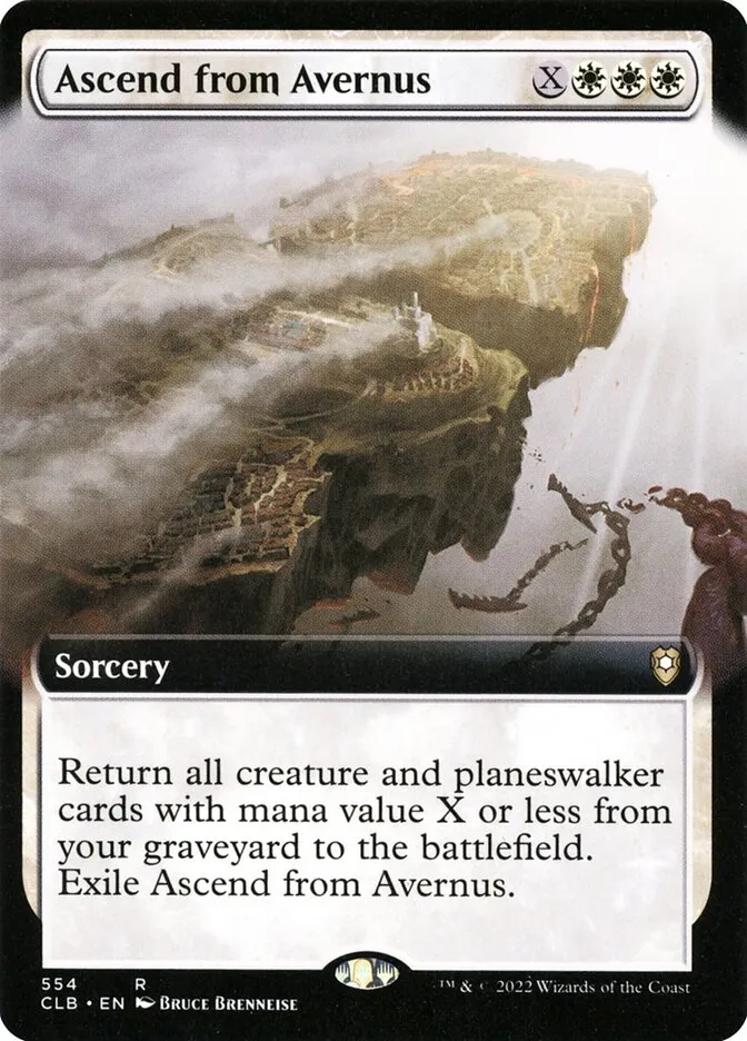 2022 Commander Legends: Battle for Baldur's Gate Ascend from Avernus #554 rare card image