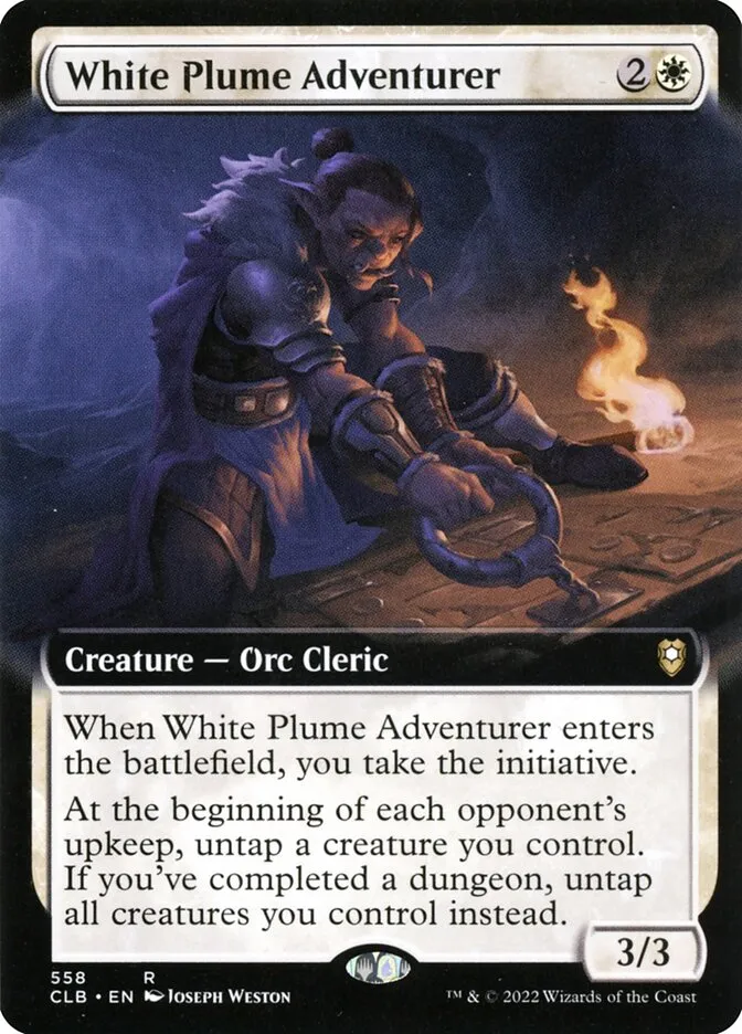 2022 Commander Legends: Battle for Baldur's Gate White Plume Adventurer #558 rare card image