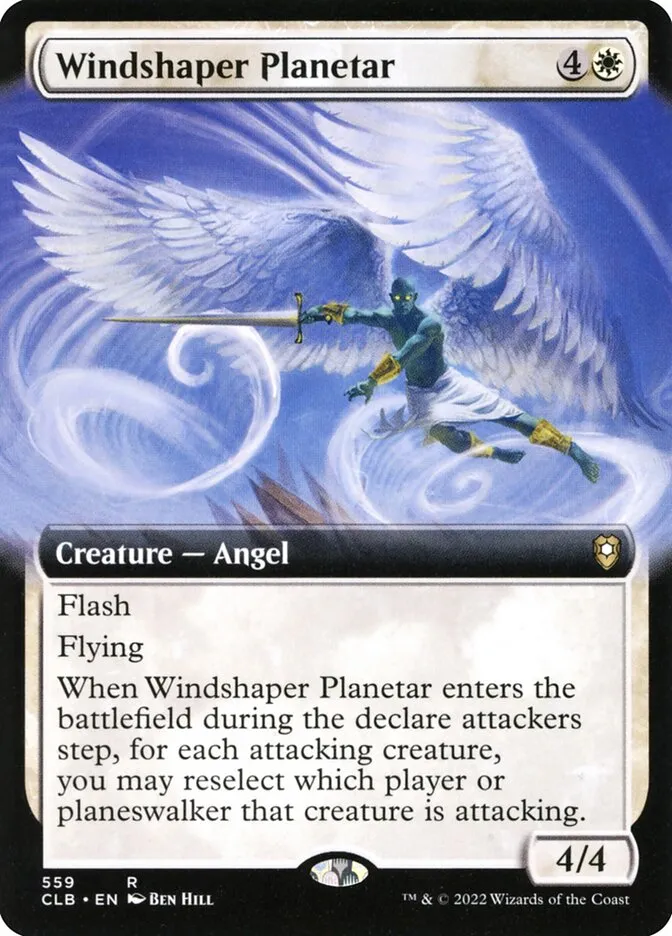 2022 Commander Legends: Battle for Baldur's Gate Windshaper Planetar #559 rare card image