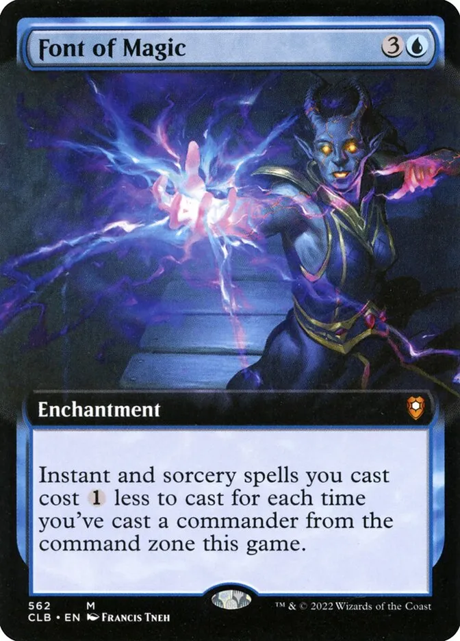 2022 Commander Legends: Battle for Baldur's Gate Font of Magic #562 mythic card image