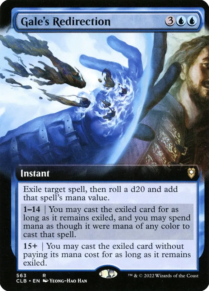 2022 Commander Legends: Battle for Baldur's Gate Gale's Redirection #563 rare card image