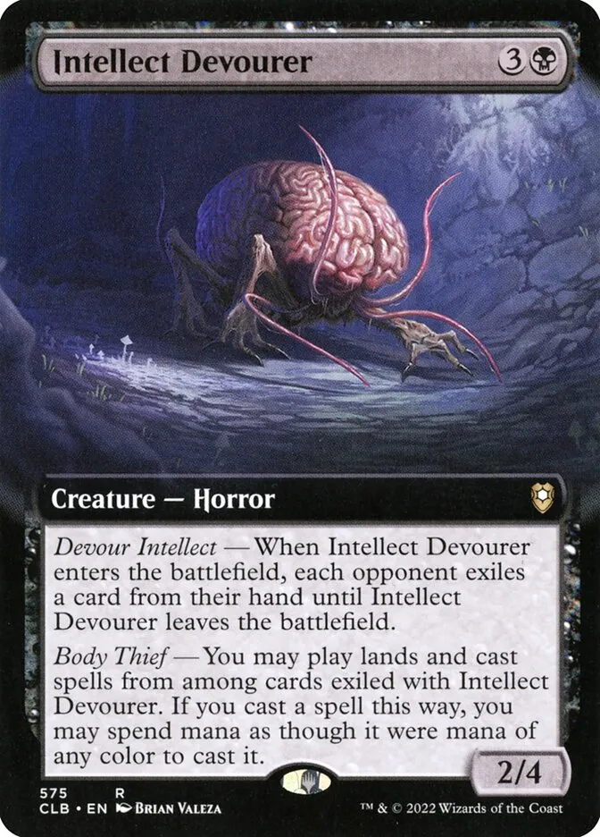 2022 Commander Legends: Battle for Baldur's Gate Intellect Devourer rare #575 rare card image