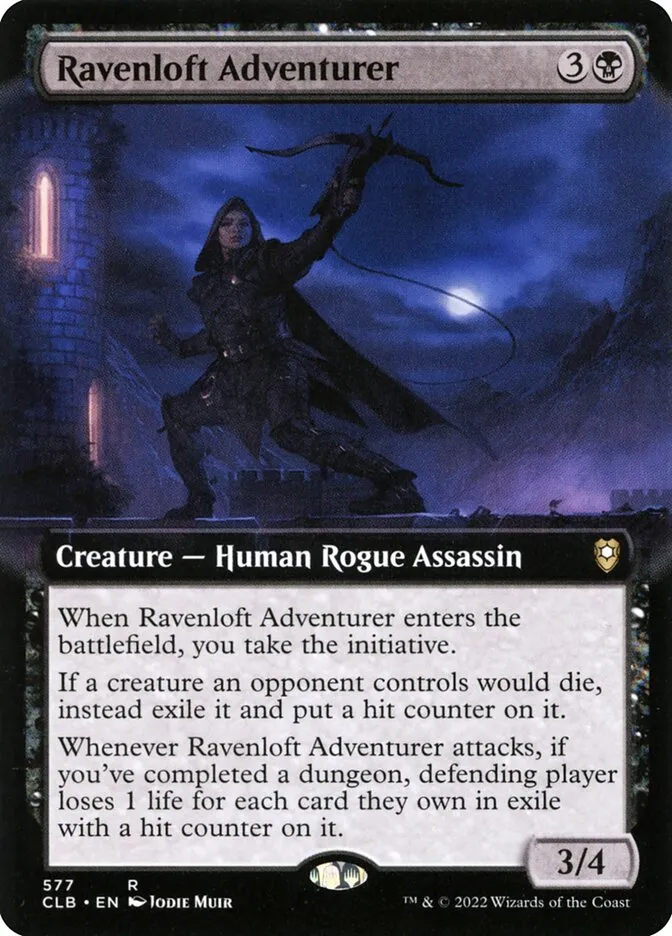 2022 Commander Legends: Battle for Baldur's Gate Ravenloft Adventurer #577 rare card image