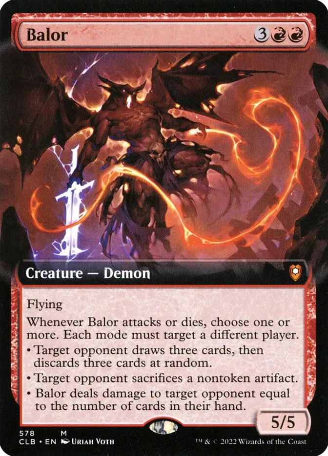 2022 Commander Legends: Battle for Baldur's Gate Balor #578 mythic card image