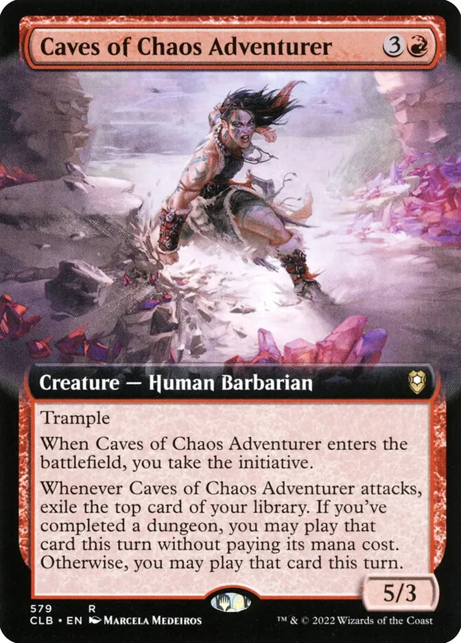 2022 Commander Legends: Battle for Baldur's Gate Caves of Chaos Adventurer #579 rare card image