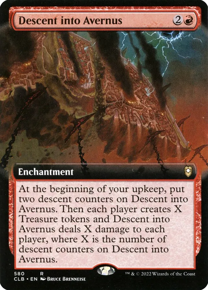 2022 Commander Legends: Battle for Baldur's Gate Descent into Avernus #580 rare card image