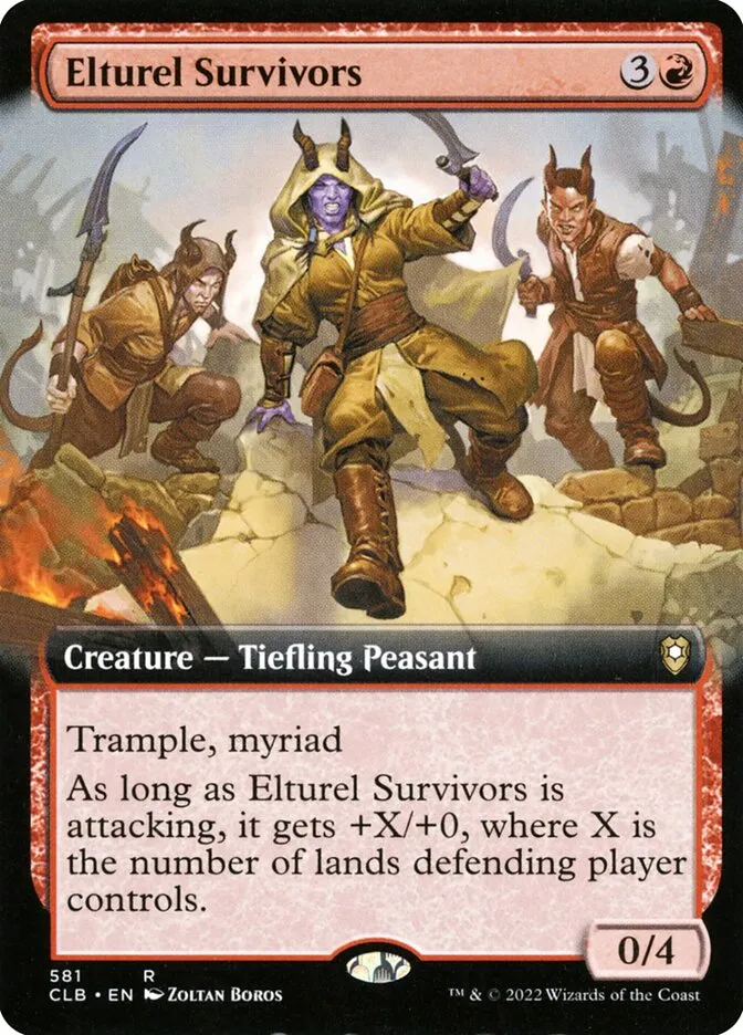 2022 Commander Legends: Battle for Baldur's Gate Elturel Survivors #581 rare card image