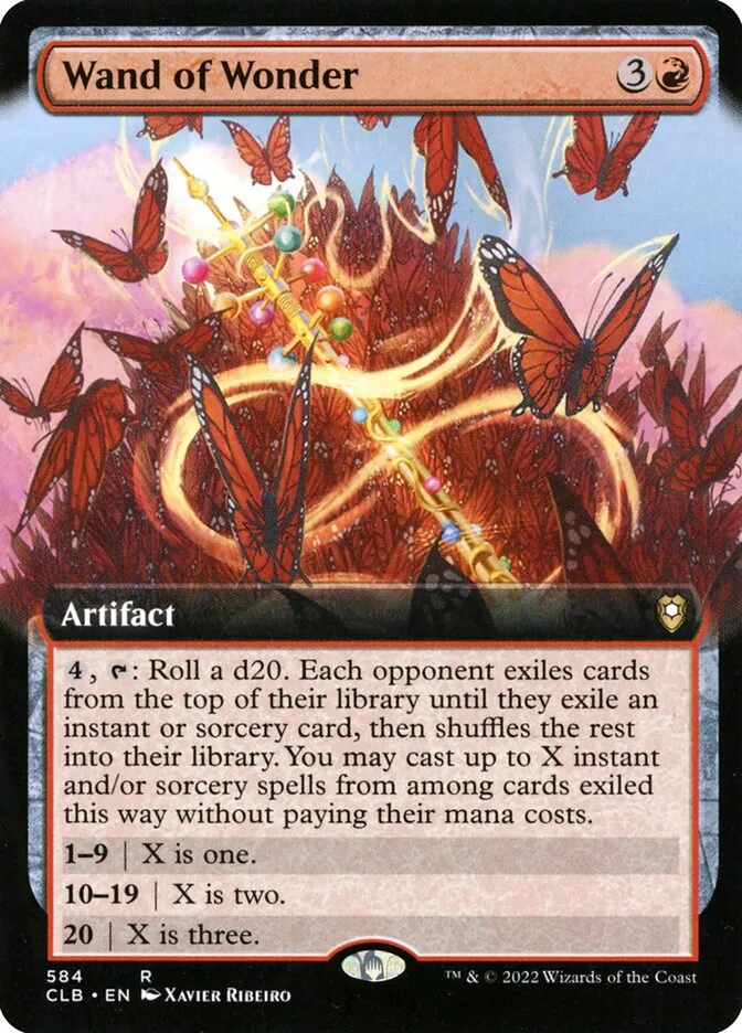 2022 Commander Legends: Battle for Baldur's Gate Wand of Wonder #584 rare card image